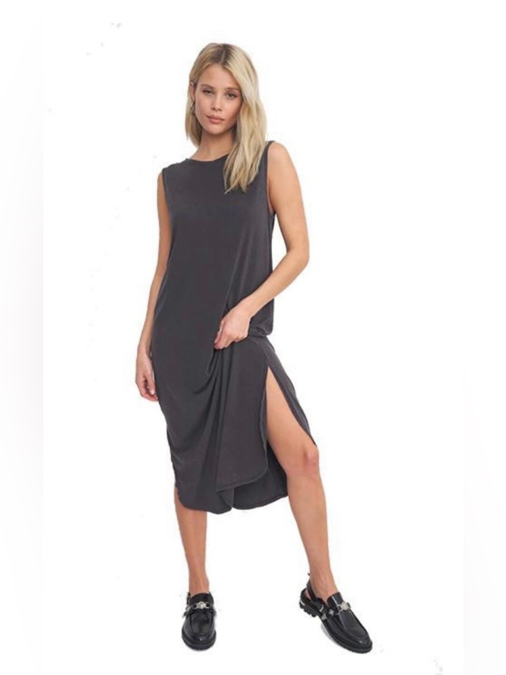 Project Social T Women’s Snap Out Of It Black Tank Dress Size XS